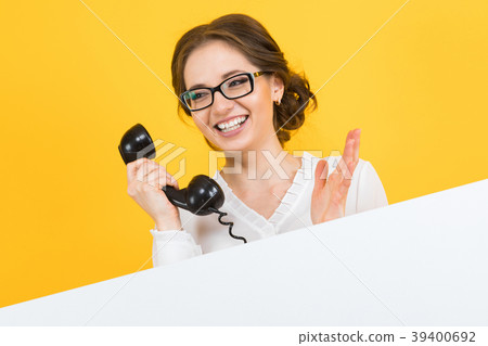 Portrait of confident beautiful excited smiling Portrait of confident beautiful excited smiling 39400692
