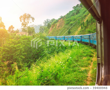 Train in the highlands of Sri Lanka Train in the highlands of Sri Lanka 39400948