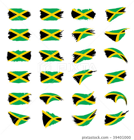 Jamaica flag, vector illustration Jamaica flag, vector illustration 39401000