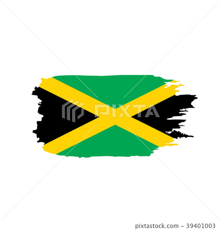 Jamaica flag, vector illustration Jamaica flag, vector illustration 39401003