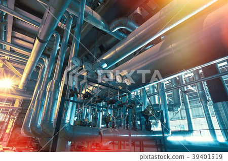 different size and shaped pipes and valves  39401519