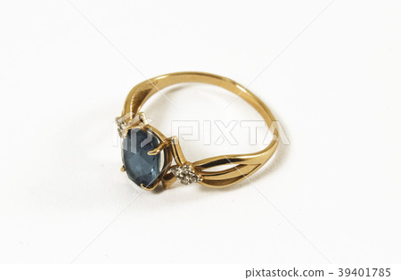 Gold ring with topaz 39401785