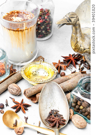 Masala tea with spices Masala tea with spices 39401820