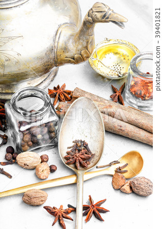 Masala tea with spices Masala tea with spices 39401821