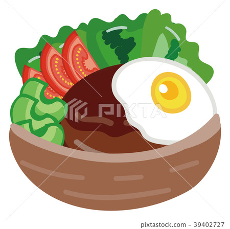 Loco Moco illustration material 39402727