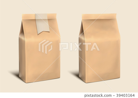 Blank paper bag template Blank paper bag template 39403164