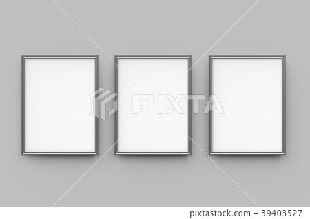 Grey picture frame - Stock Illustration [39403527] - PIXTA