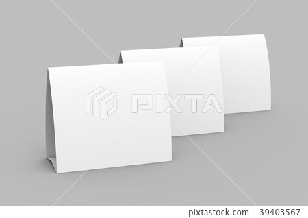 Blank paper tent template 39403567