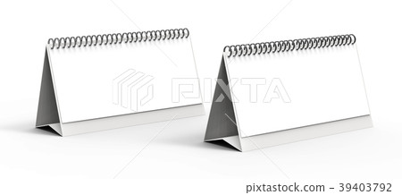 Blank desk calendar Blank desk calendar 39403792