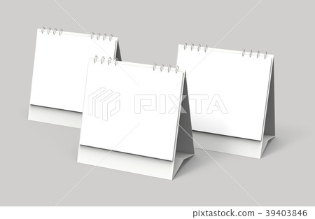Blank desk calendar 39403846