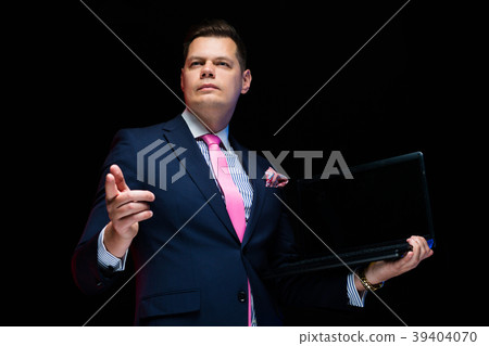 Portrait of confident handsome serious businessman Portrait of confident handsome serious businessman 39404070