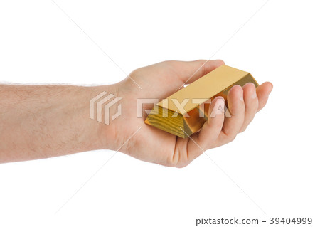 Hand with gold bar 39404999