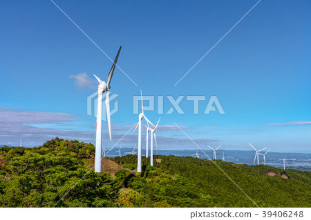 Wind power generation (May Aoyama plateau sunny) 39406248