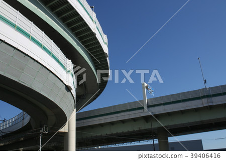 Sky blue sky clear capital city highway Jan Cushion 39406416