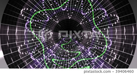 鮮豔細緻的聲波特寫材質紋理背景，俯視圖（無縫接圖，高分辨率 2D CG 渲染∕著色插圖) 39406460