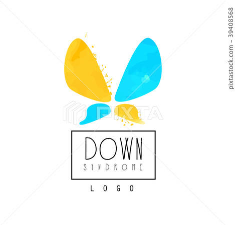 Original vector logo with abstract butterfly for 39408568