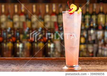 high glass with cocktail high glass with cocktail 39409856