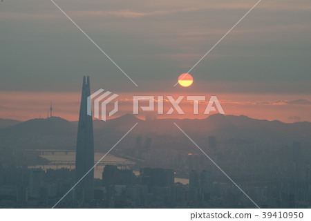 首爾的外觀充滿了細塵 39410950