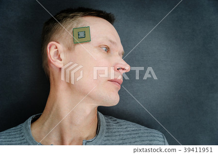 The man with a CPU. The man with a CPU. 39411951