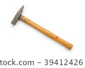 small old hammer, isolated on white 39412426