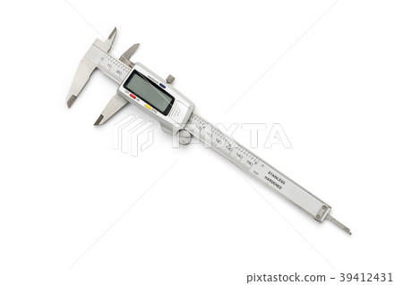 digital vernier caliper isolated on white 39412431