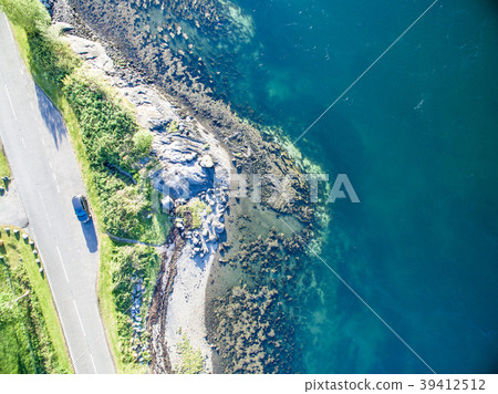 Aerial view of Loch Creran by the Loch Creran Aerial view of Loch Creran by the Loch Creran 39412512