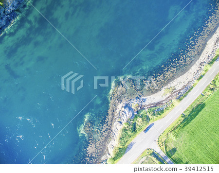 Aerial view of Loch Creran by the Loch Creran Aerial view of Loch Creran by the Loch Creran 39412515