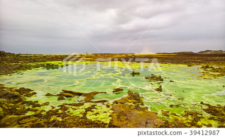 Panorama inside Dallol crater in Danakil, Ethiopia Panorama inside Dallol crater in Danakil, Ethiopia 39412987