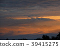 Sea of clouds and sunset 39415275