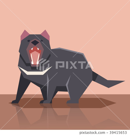 Flat Tasmanian devil 39415653