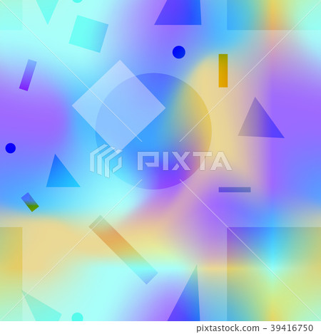 Fashion blue pattern with gradient color shapes Fashion blue pattern with gradient color shapes 39416750