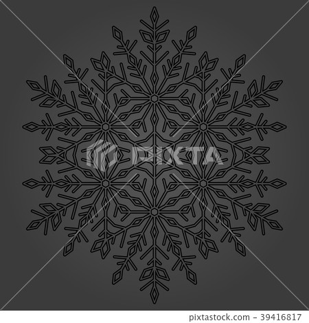 Pretty Round Snowflake Pretty Round Snowflake 39416817