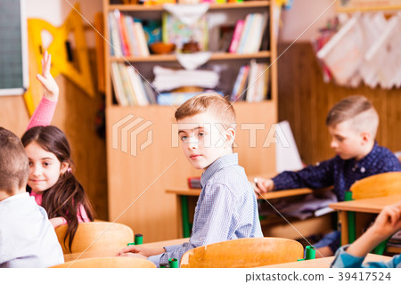 very interesting lesson at the school 39417524