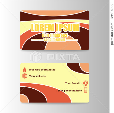 Vector abstract creative business cards set - Stock Illustration ...