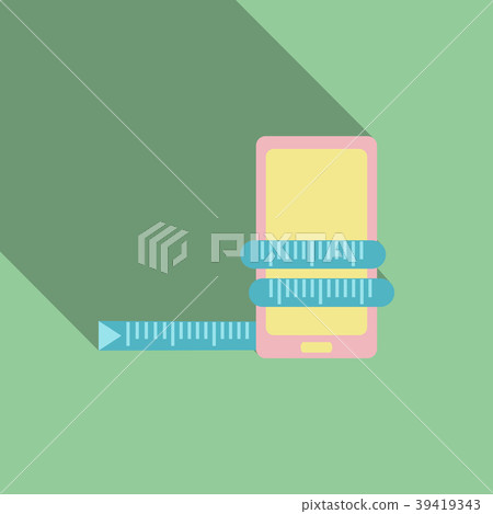 Abstract style modern and vintage mobile gadgets 39419343