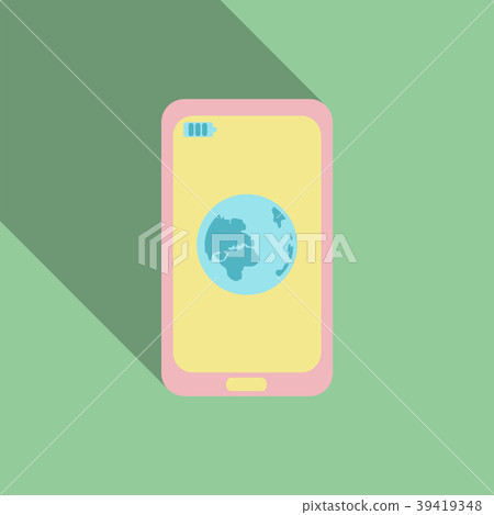 Abstract style modern and vintage mobile gadgets 39419348