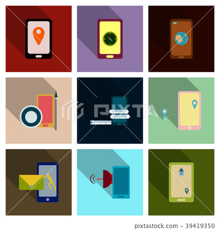 Abstract style modern and vintage mobile gadgets Abstract style modern and vintage mobile gadgets 39419350