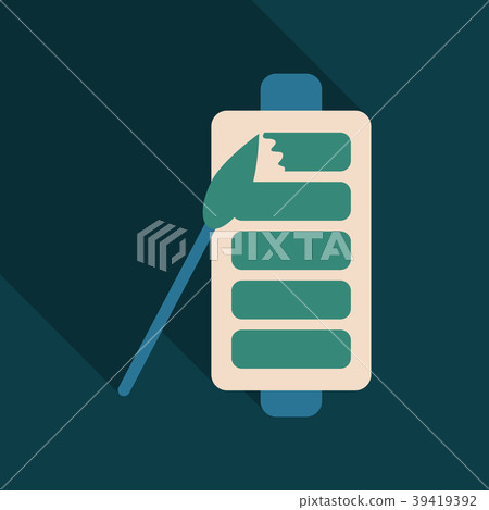 Discharged and fully charged battery smartphone - Discharged and fully charged battery smartphone - 39419392