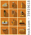 Medical icons on background. Medicine symbols 39419618