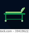 Hospital bed icon. frame design. Vector 39419622