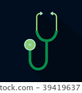 stethoscope icon vector illustration on 39419637