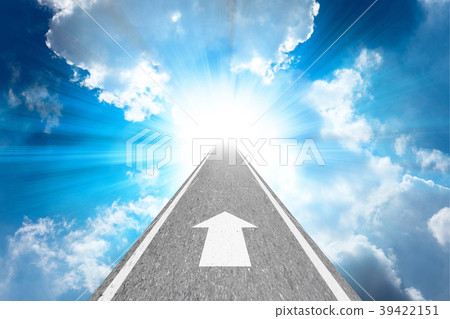 Road to heaven in cloudy sky Road to heaven in cloudy sky 39422151