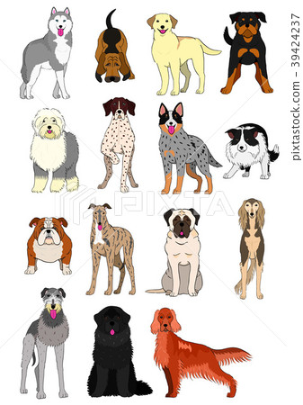 Medium-large dog type 1 hand-painted color 39424237
