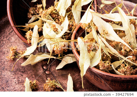 Dry linden leaf 39427694