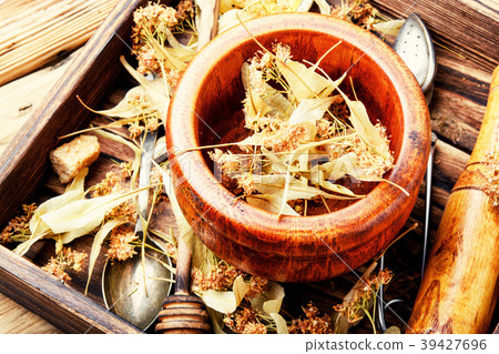 Dry linden leaf 39427696