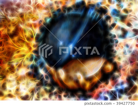 Hand holding crystal ball. Detail from my own 39427750