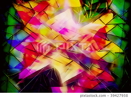 bright luminous mosaic with stained glass effect. 39427938