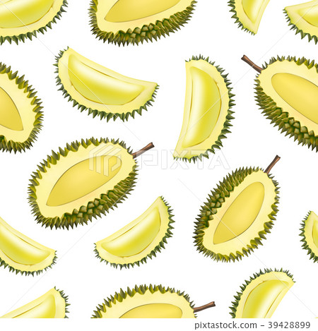 Realistic 3d Detailed Fruit Durian Seamless 39428899