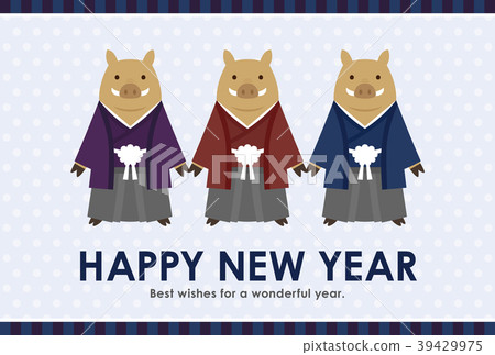 新年賀卡2019年Haori野豬 39429975