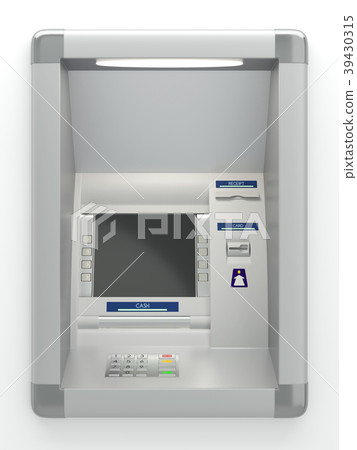 Atm machine on wall 39430315